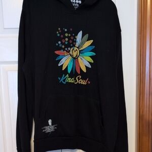 Black 'Kind Soul' Graphic Hoodie